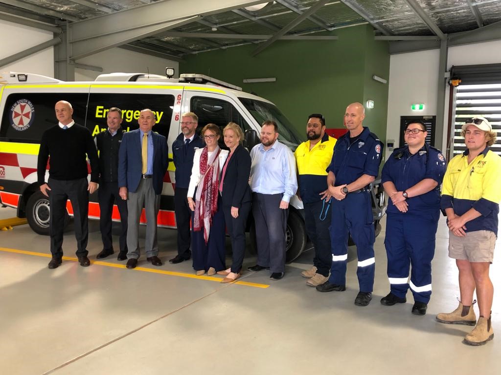 Member for Cootamundra Steph Cooke at the new Cowra Ambulance Station